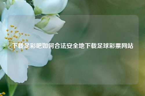 下载足彩吧如何合法安全地下载足球彩票网站